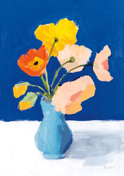Poppies On Blue