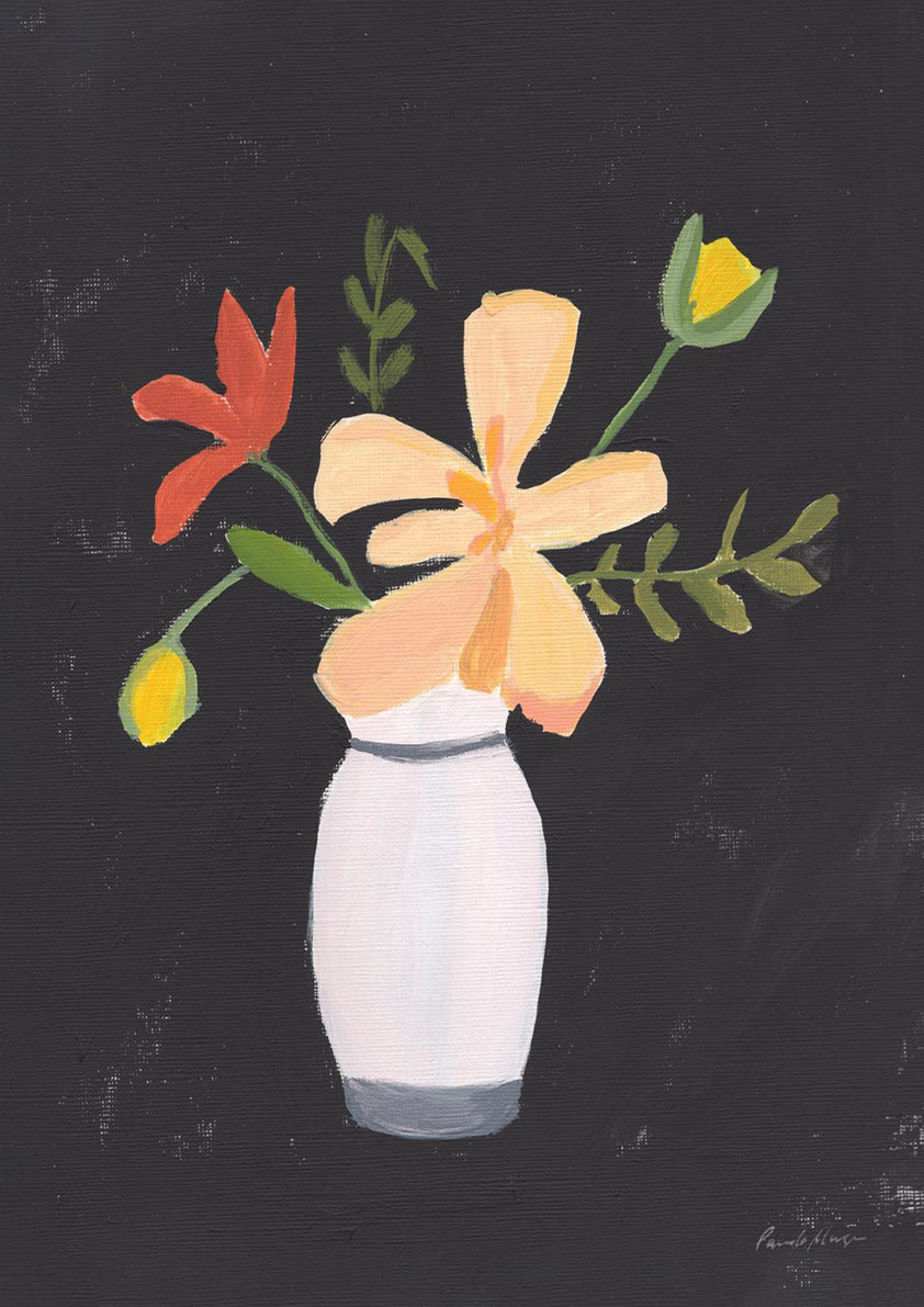 Floral On Black II