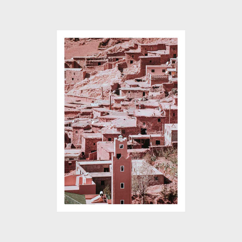 Pink Hillside Art Print