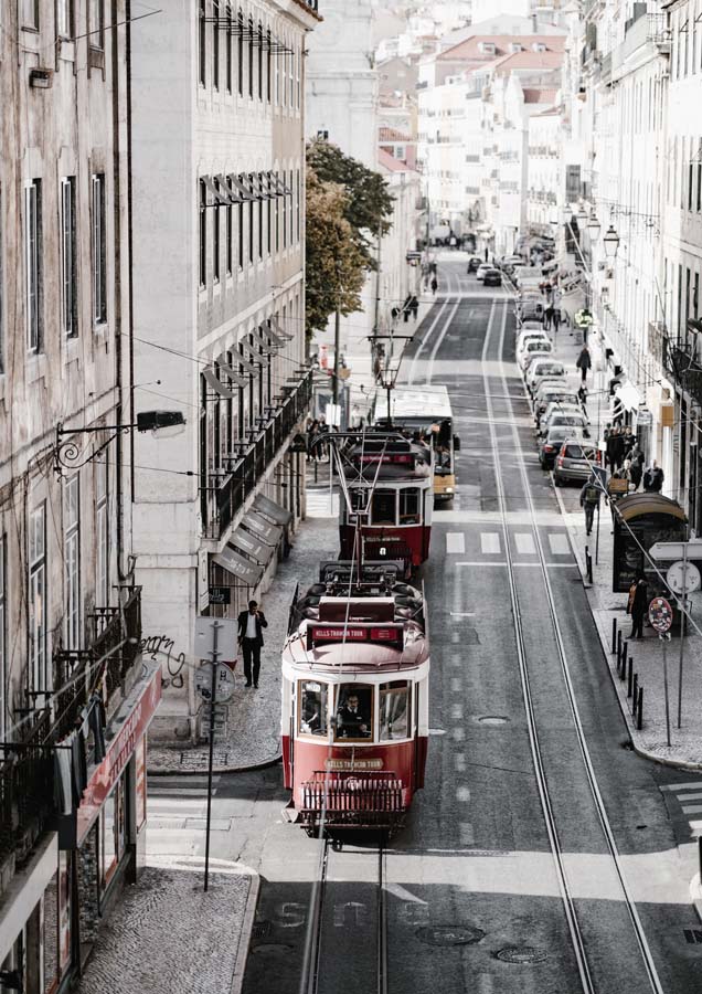 Tram Canvas Wall Art