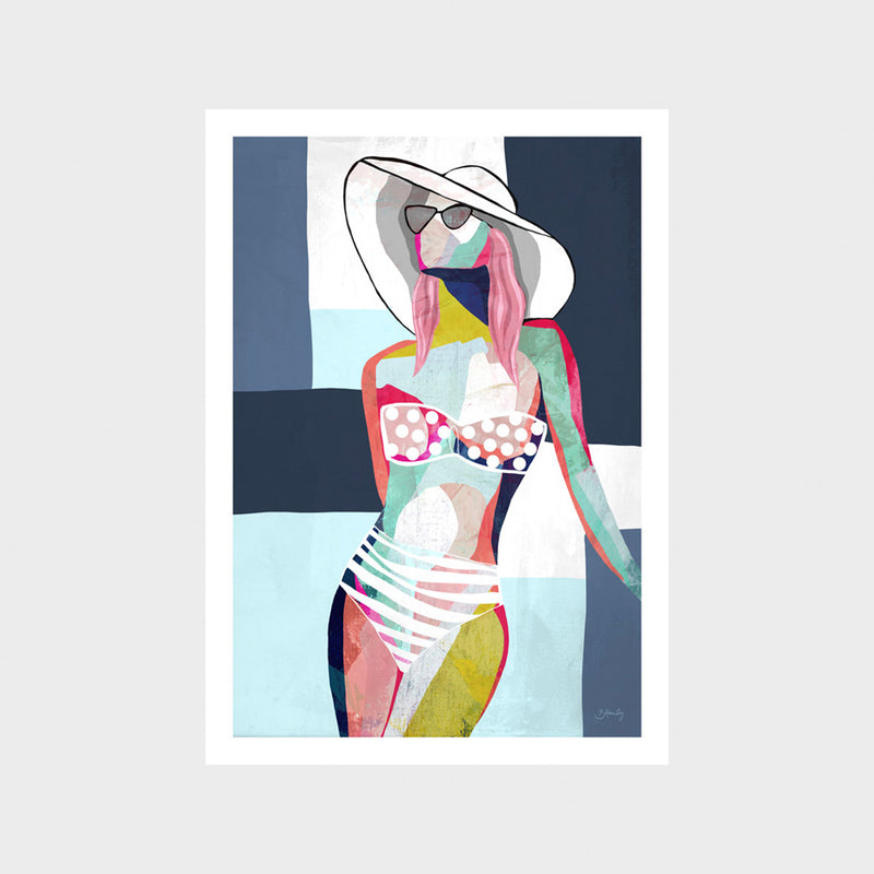 Beach Girl 1 Art Print