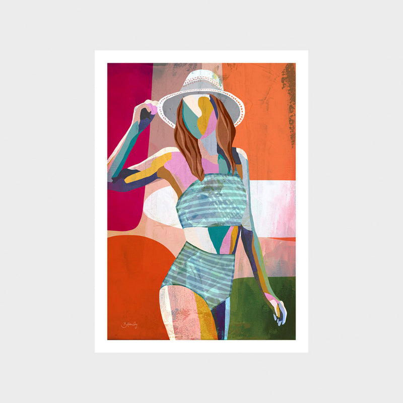 Beach Girl 2 Art Print