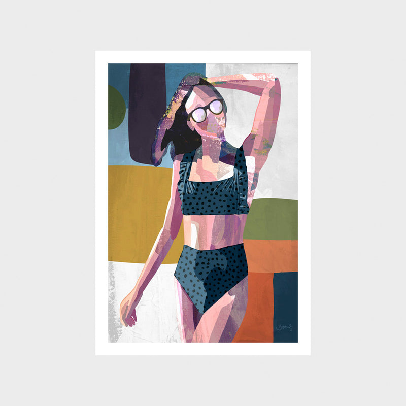 Beach Girl 3 Art Print