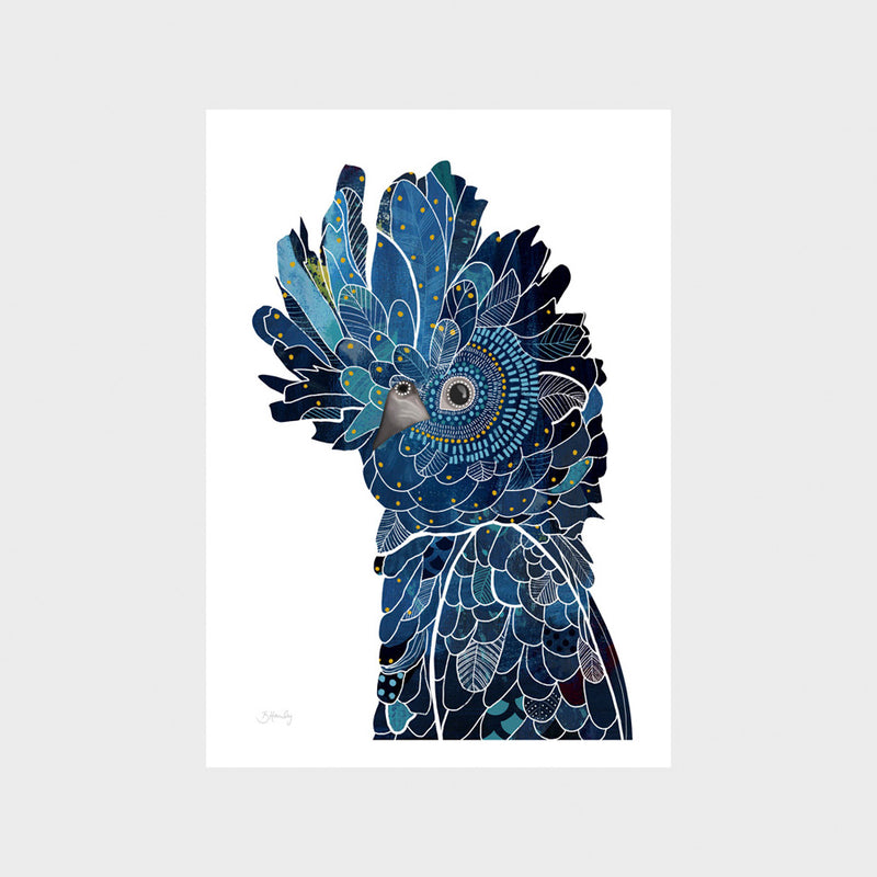 Blue Cockatoo Art Print