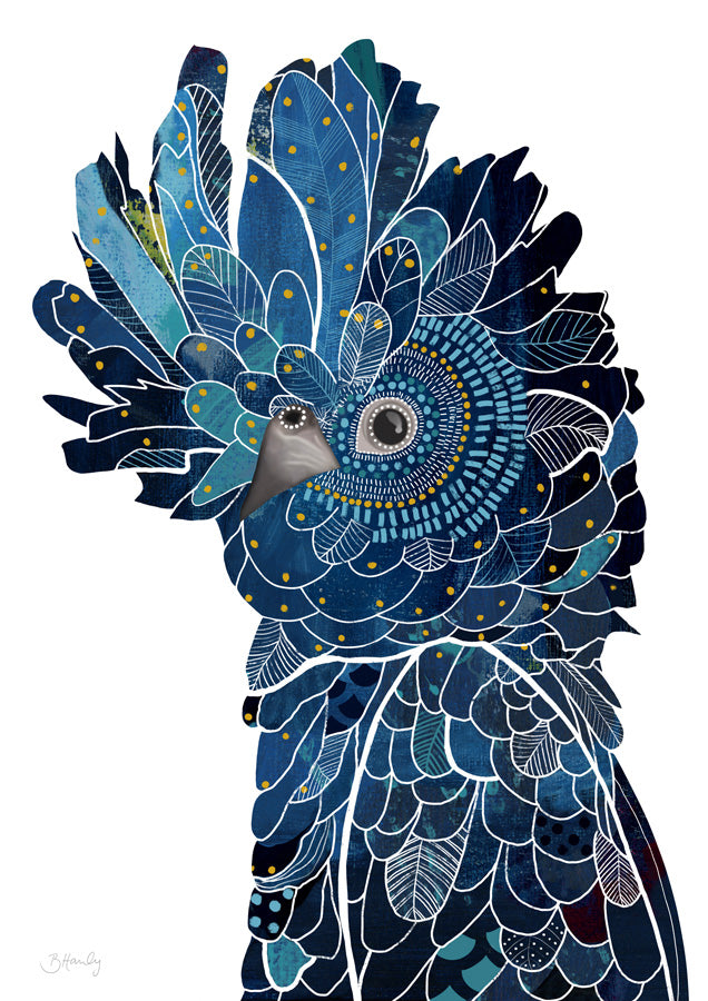 Blue Cockatoo Canvas Wall Art