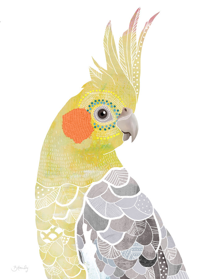 Cockatiel Canvas Wall Art