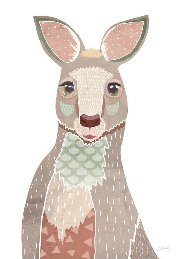 Kangaroo 1 Canvas Wall Art