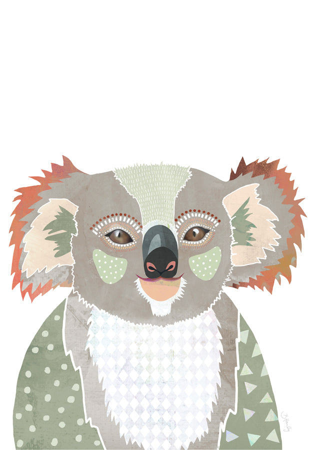 Koala 1 Earthy Canvas Wall Art