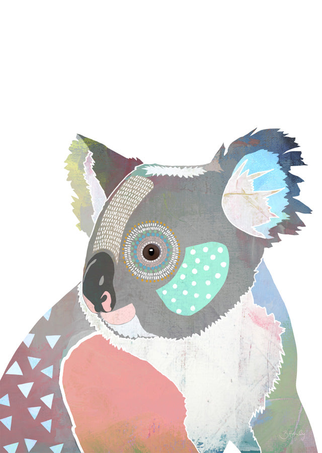 Koala Side Canvas Wall Art