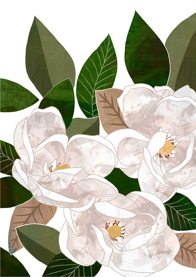 Magnolia 1 Canvas Wall Art