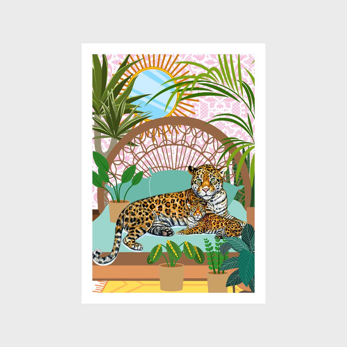 Jaguar Bedroom Art Print