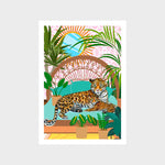 Jaguar Bedroom Art Print