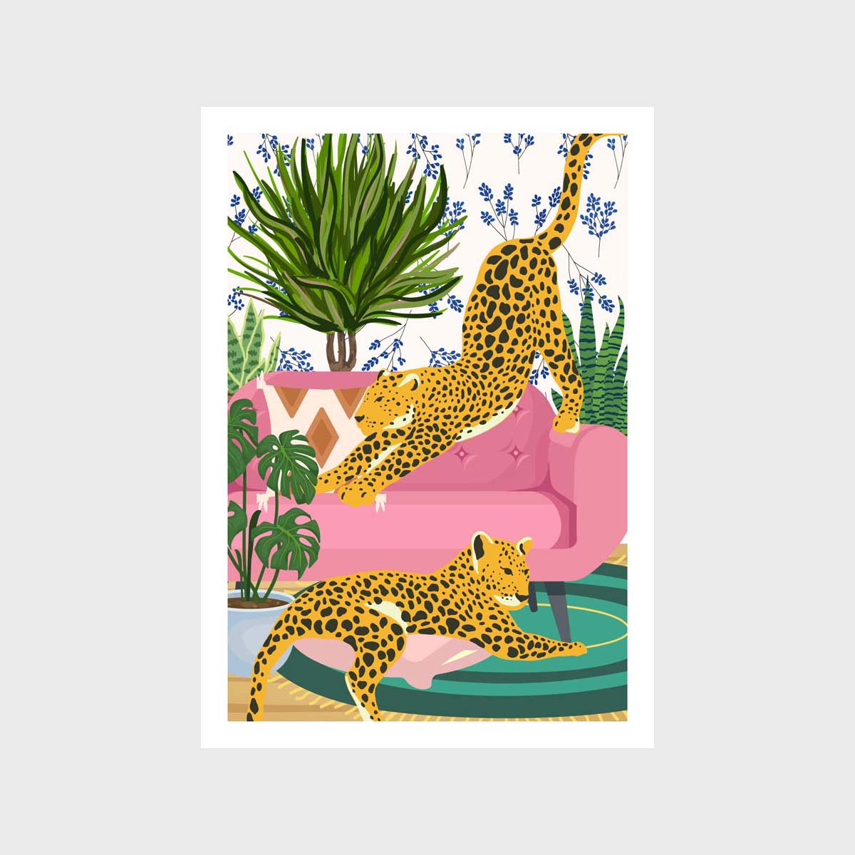 Jungle Living Room Art Print