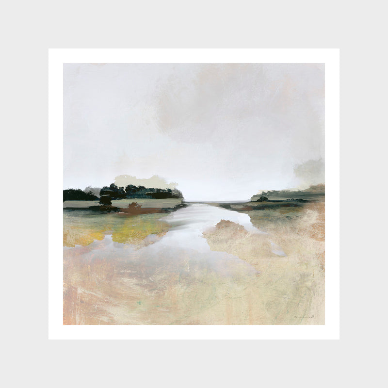 Gold Lake View Art Print