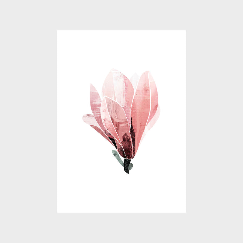 Abstract Magnolia Art Print