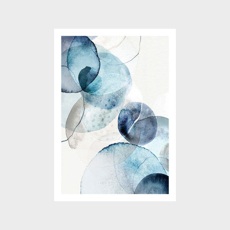 Blue Stone Art Print