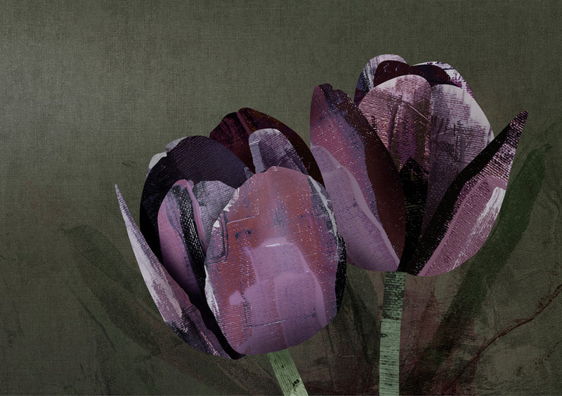 Dark Tulip Canvas Wall Art