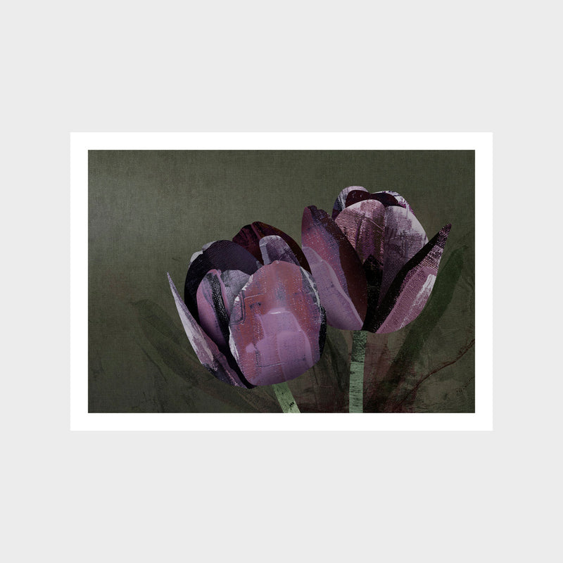 Dark Tulip Art Print