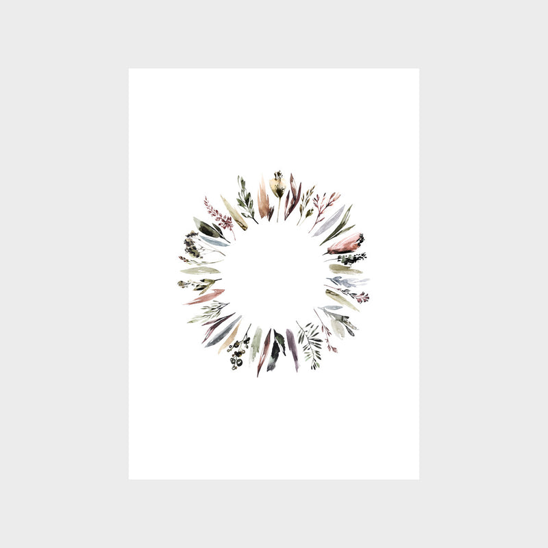 Floral Wreath Art Print