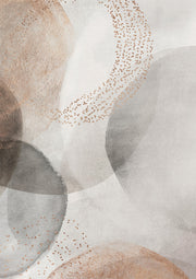 Grey And Gold Circles