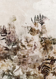 Beige Grunge Floral