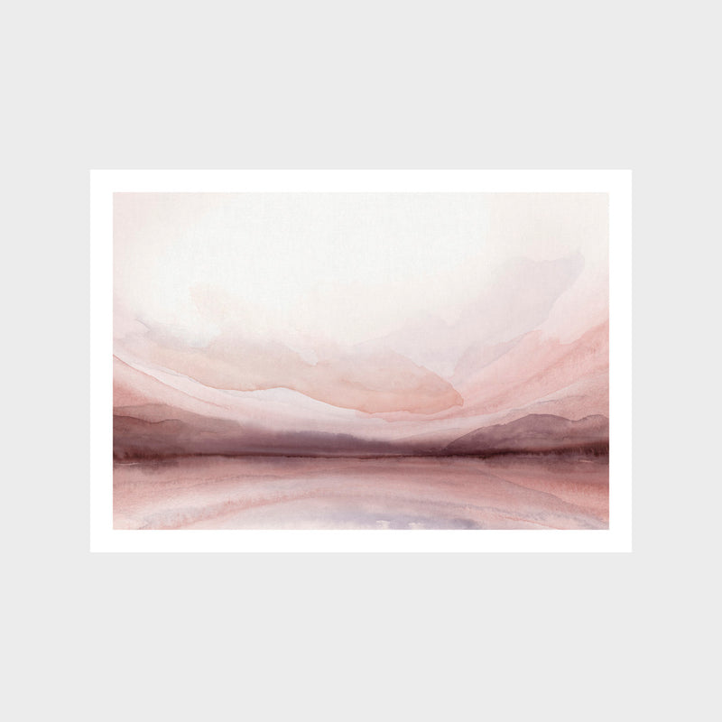 Lake Sunset Art Print