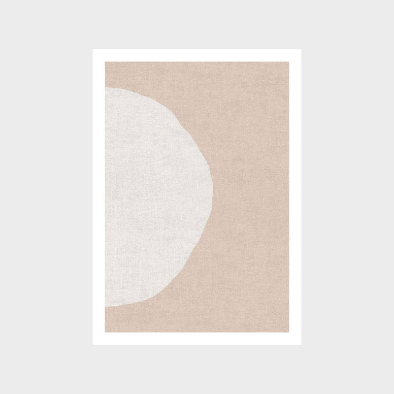 Linen Circles 2 Art Print