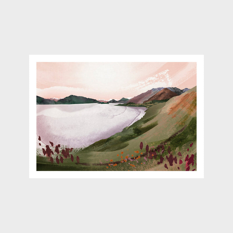 Lake Watakipu NZ Art Print