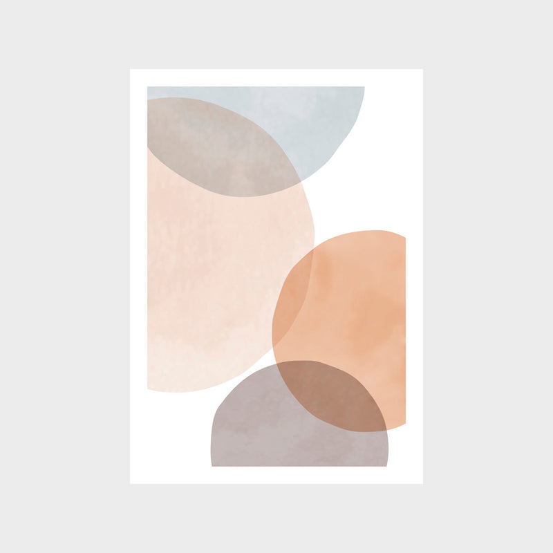 Natural Circles Abstract Art Print