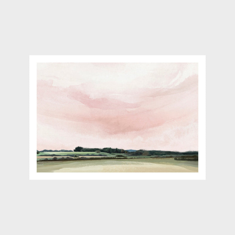 Pink Esk Lynn View Art Print