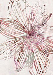 Purple Striped Floral