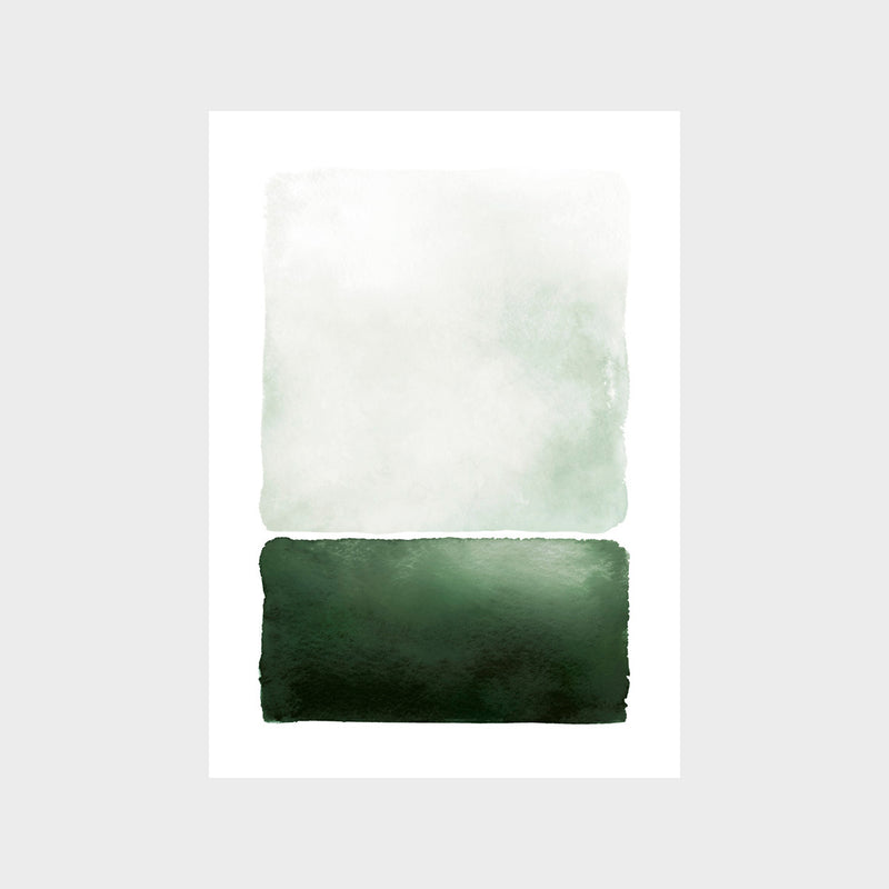 Green Rothko Landscape Art Print