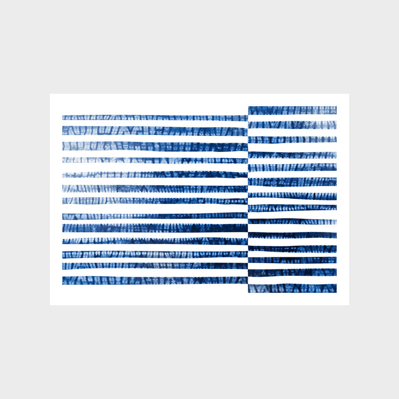 Shibori Stripes Art Print