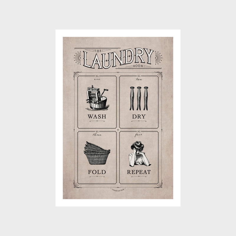 Vintage Laundry Art Print