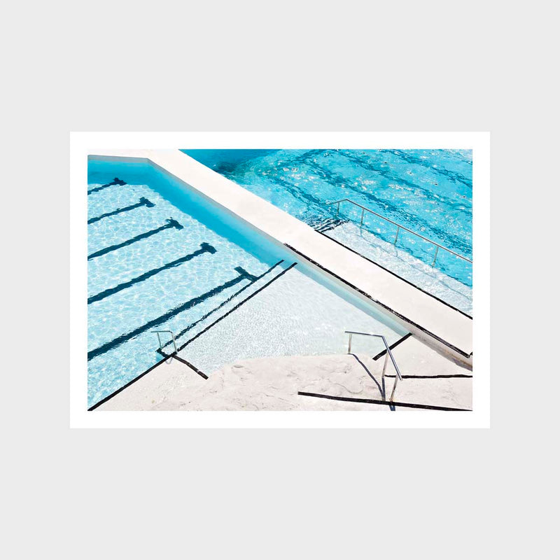 Pool Lines Art Print