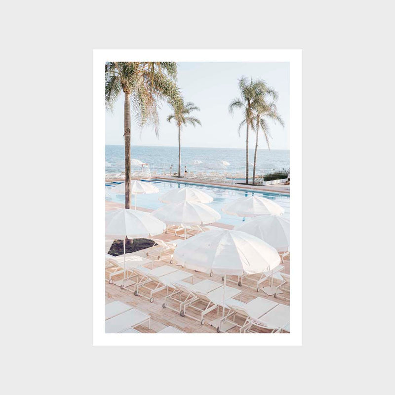 Poolside Days Art Print