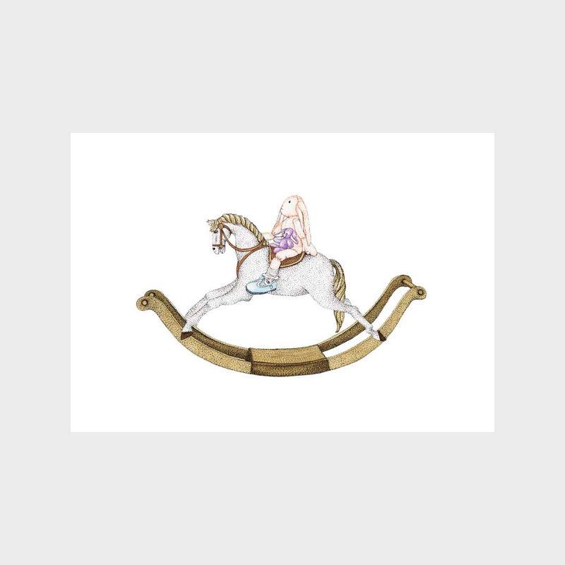 Giddy Up Horsery Art Print