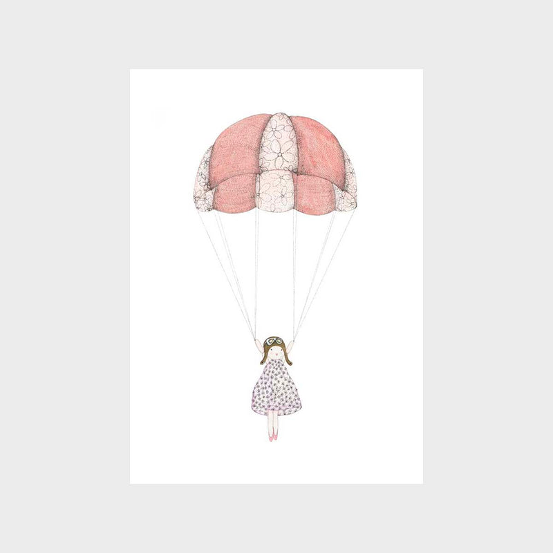 Dolly Floating In The Sky Art Print