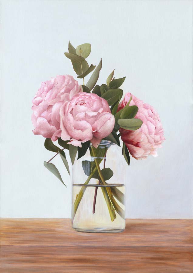 Peonies For Megan Canvas Wall Art