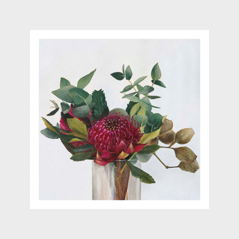 Waratah and Gums Art Print