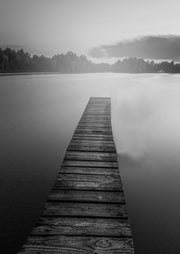 At The Dock Black and White