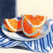 Fresh Cut Citrus On Linen