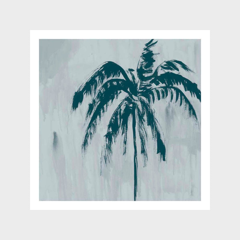 Blue Palm 1 Art Print