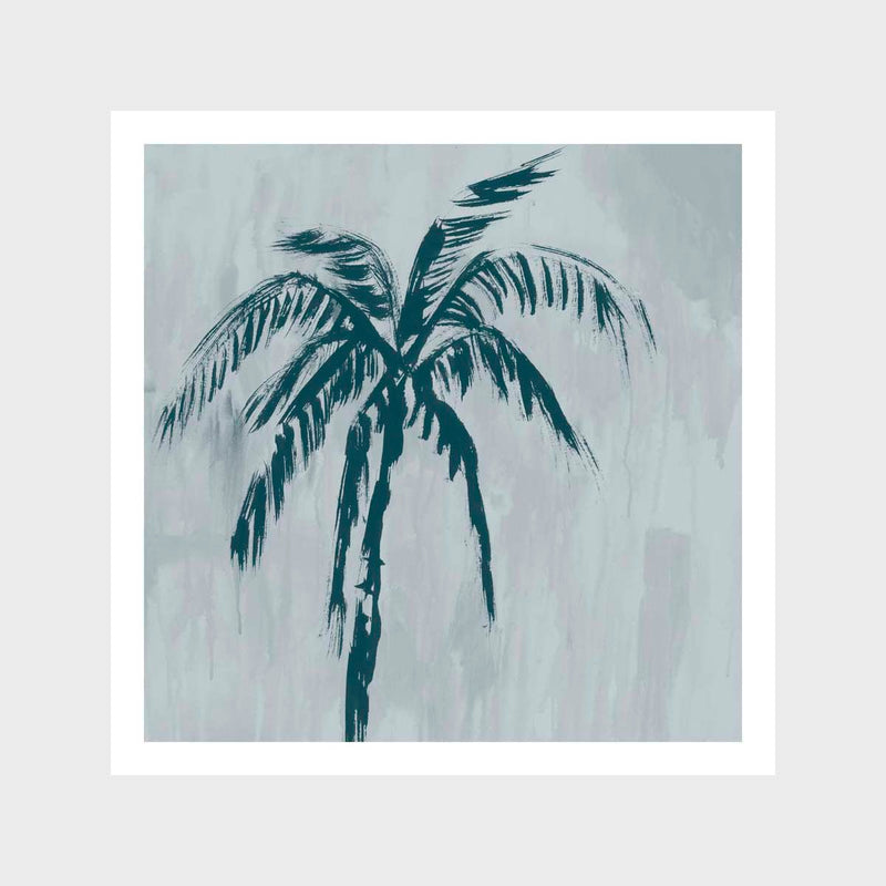 Blue Palm 2 Art Print