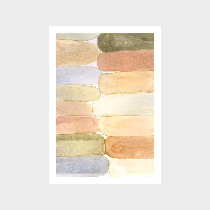 Watercolour Shapes 1 Art Print