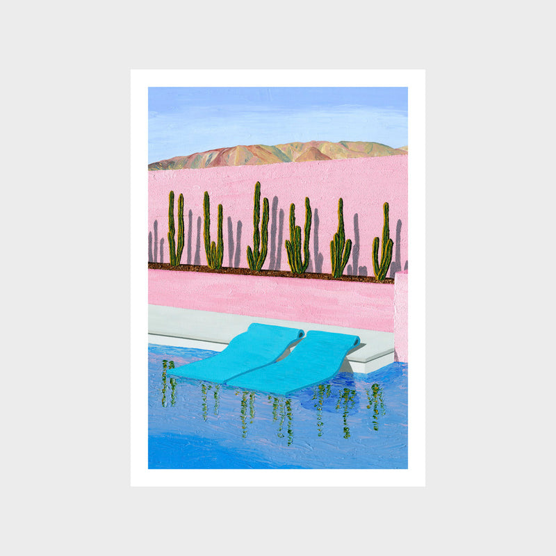 Escape To Palm Springs Art Print