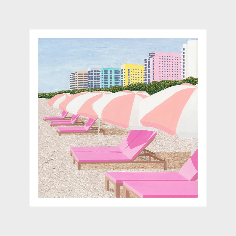 South Beach Sundays Art Print