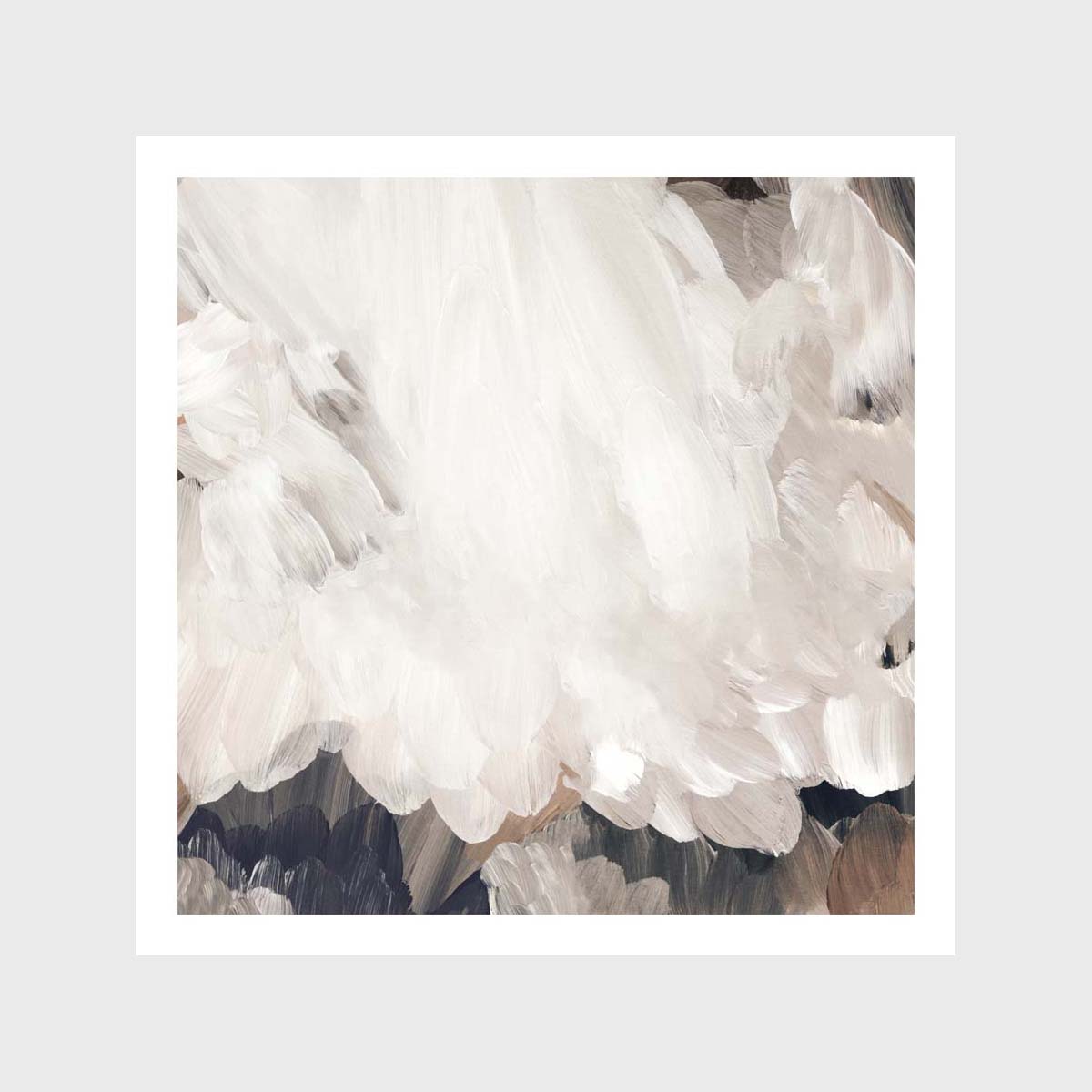 Blushing Abstract Square 1 Art Print