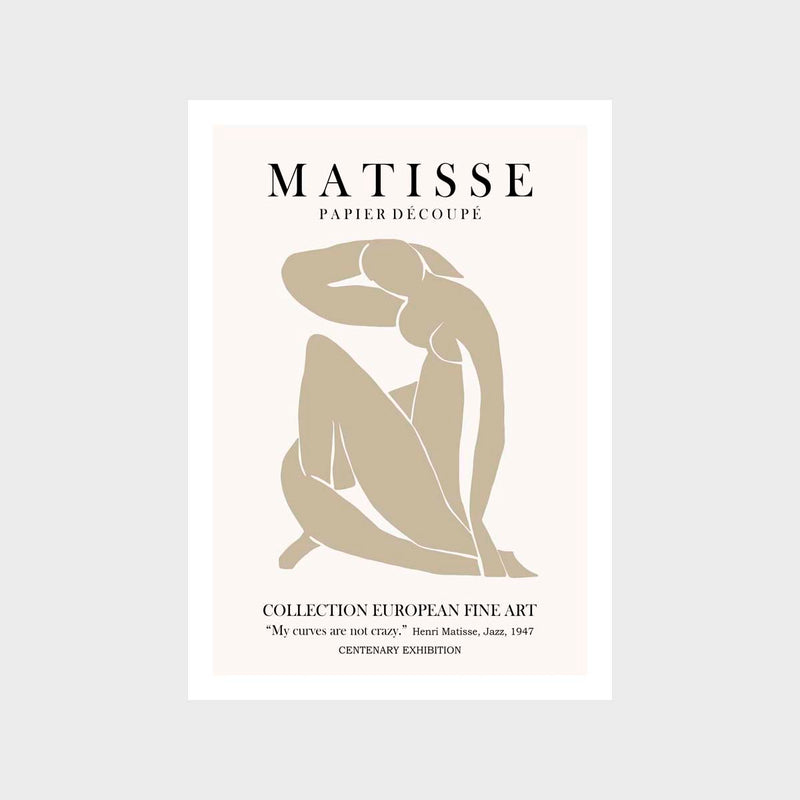 Matisse Beige 1 Art Print