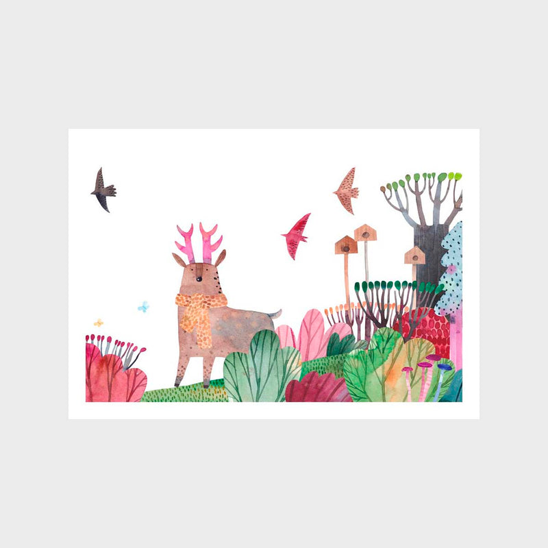 Hello Deer Art Print